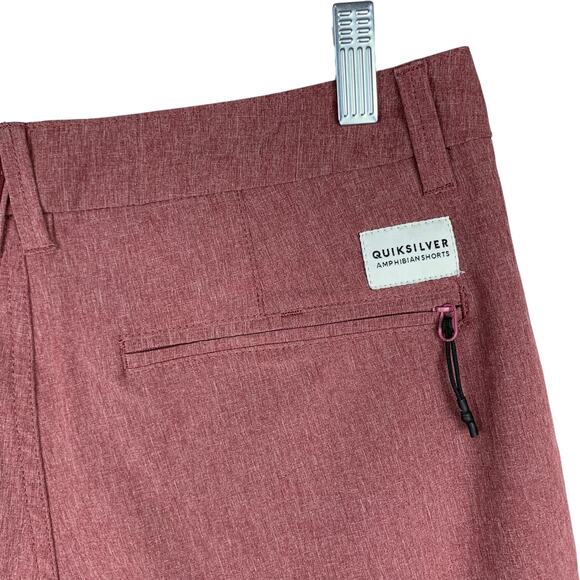 Quiksilver Amphibian Shorts Hybrid Pink Dryflight Water Repellent Men's 30 - Picture 8 of 9